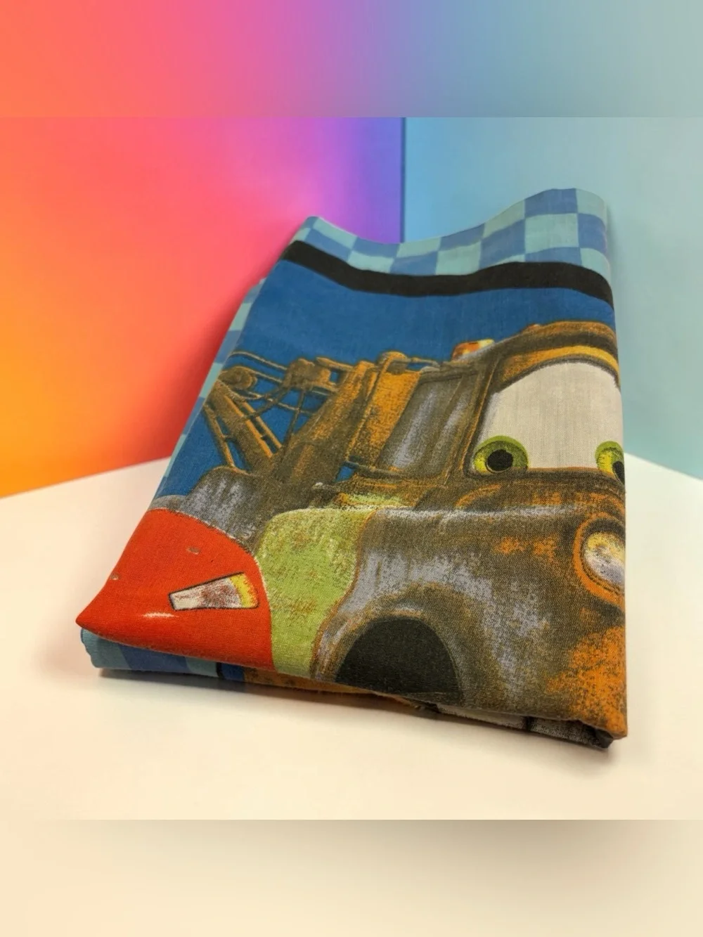 Disney Pixar Cars Lightning McQueen Tow Mater Pillowcase Standard Piston Cup